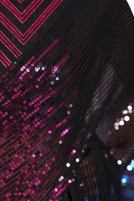 Black Georgette Saree With Blouse Piece